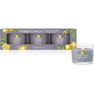 Yankee Candle Black Tea & Lemon 3 x 37 g