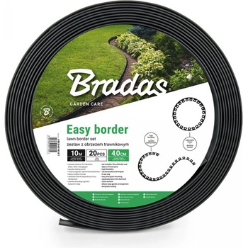 Bradas Easy Border 4 x 1000 cm černá 1 ks