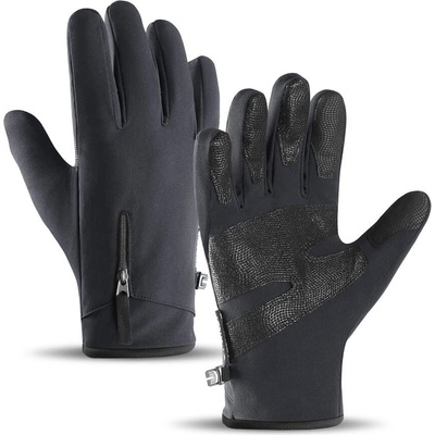 Зимни ръкавици за тъч екрани - HR Anti-Slip Winter Sport Gloves L (черен)