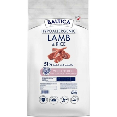 Baltica Nutraceutic Hypoallergenic L/XL Lamb with rice 12 kg