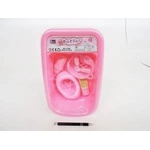 Dromader BATH WITH ACCESSORIES, pink, 32x20 cm, blister pack