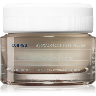 KORRES Wild Rose озаряващ дневен крем за суха кожа 40ml