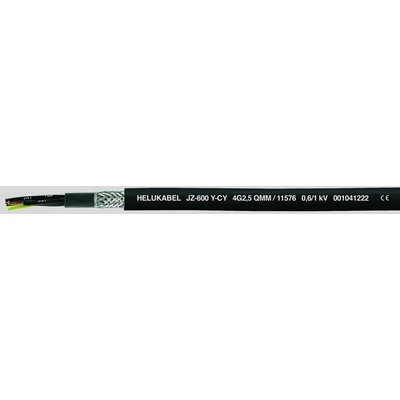 Helu JZ-600-Y-CY 11517-1000 riadiaci kábel 3 G 1 mm² 1000m čierna