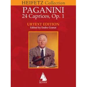 24 Caprices for Violin Solo: Jascha Heifetz Version | Niccolo Paganini, Endre Granat, Jascha Heifetz (ISBN: 9781581065886)