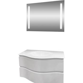 Makena Комплект шкаф с умивалник led огледало Барселона (3445855)