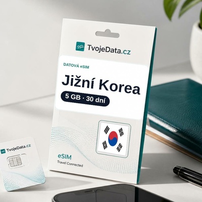 eSIM Jižní Korea 5 GB / 29 dní - Jižní Korea 3168A4