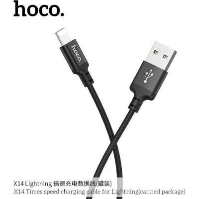 Hoco X14 USB A na Lightning 1m černý
