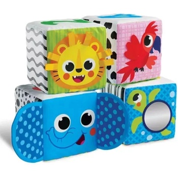 KIDS HITS Детски хитове: Мека занимателна кубика за бебета - Зоологическа градина (kh21/007)