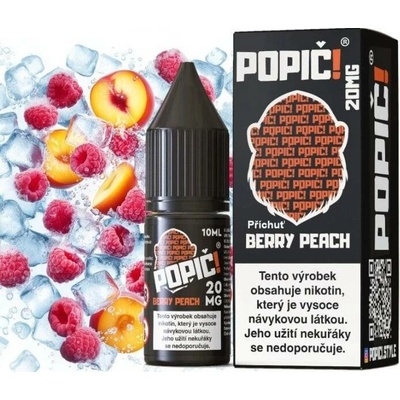 POPIČI! Nic Salt Berry Peach 10 ml 10 mg