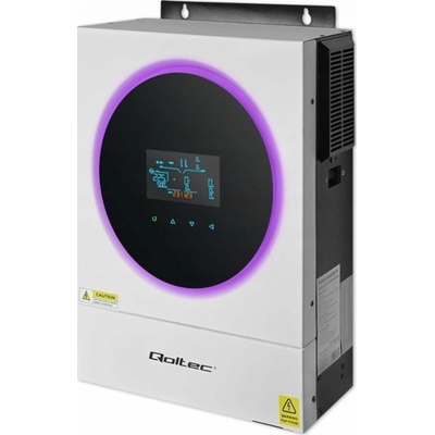 Qoltec 53874 Hybridní solární invertor Off-Grid 4kVA 4kW 120A MPPT LCD Wi-Fi BMS Sinus