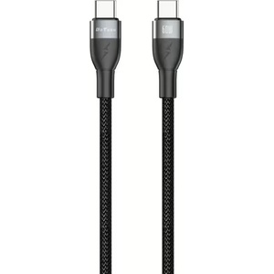 DeTech Кабел за данни DeTech DE-C69C, 60W, Type-C - Type-C, PD, 1.0m, Черен - 40554