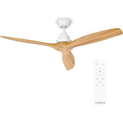 Klarstein Вентилатор за таван Santa Elena | 132 cm | 35 W | 25 m2 | Тиха работа | Дърво ()