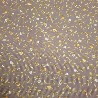 Dekoračná látka MILFLORES hnedý šírka 140 cm