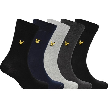 Image 1 of Lyle and Scott Чорапи Lyle and Scott Men's Liam Pack Crew Socks - Blk/Nvy/Gry