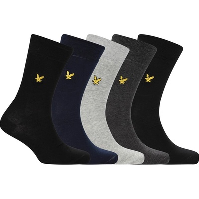 Lyle and Scott Чорапи Lyle and Scott Men's Liam Pack Crew Socks - Blk/Nvy/Gry
