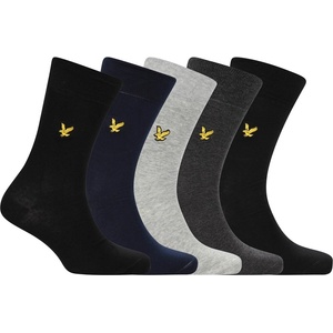 Lyle and Scott Чорапи Lyle and Scott Mens Liam Pack Crew Socks - Blk/Nvy/Gry