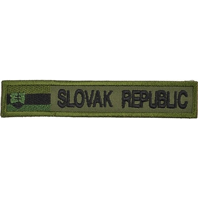 NAVYS Nášivka SLOVAK REPUBLIC + VLAJKA - OLIV