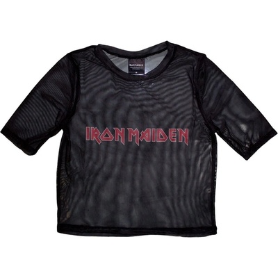 Iron Maiden Logo Black XS Дамски Риза (IMMCT184LB00)