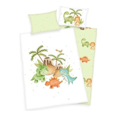 Babybest povlečení Dinos bílé 100 x 135