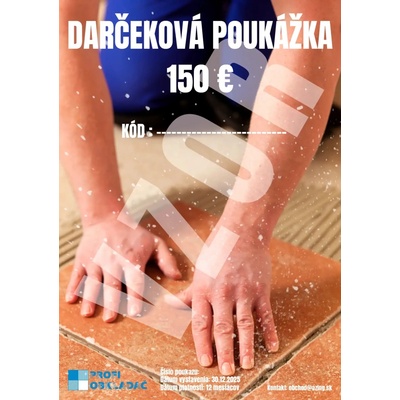 Darčeková poukážka - 150 EUR
