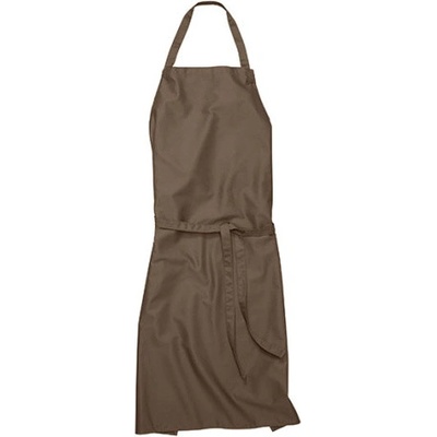 Workwear Verona 90 Dlouhá zástěra s laclem 00131-01 Taupe