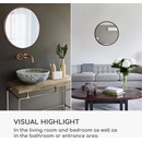 Image 1 of Casa Chic Fournier Стенно огледало с метална рамка кръгло Ø 80 см (EL-MIR-MET-80X80-ROS) (EL-MIR-MET-80X80-ROS)