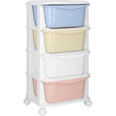 SPRINGOS Ha0214 мобилен шкаф на колела, с 4 чекмеджета (HA0214)