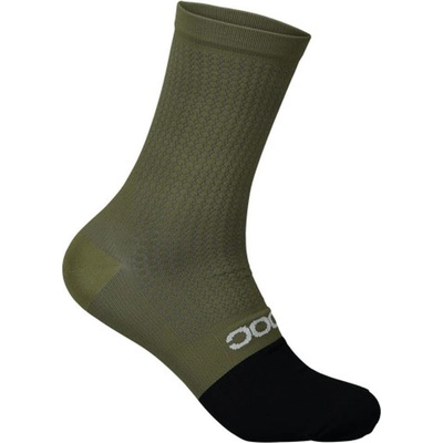 POC Flair Sock Mid Epidote Green/Uranium Black