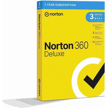 Symantec NORTON 360 DELUXE 25GB +VPN 1 lic. 3 lic. 12 mes.
