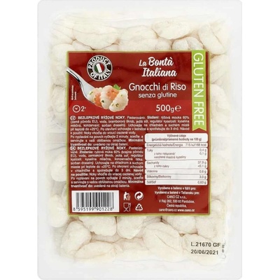 Ryžové gnocchi LA BONTÁ ITALIANA 0,5 kg