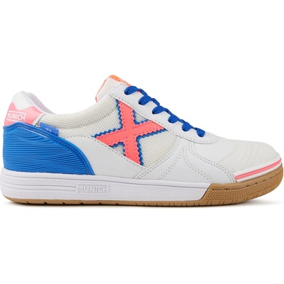 Munich Футболни обувки Munich G-3 Indoor 381 Indoor Football Shoes Adults - Wht/Crim/Blue