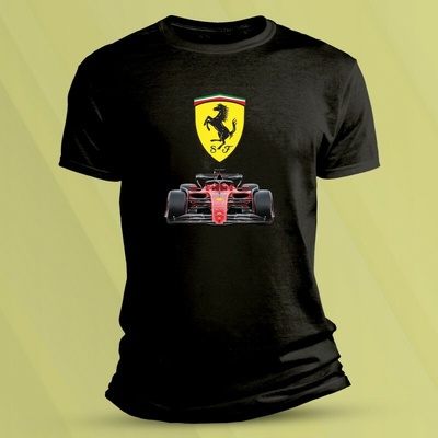 Sandratex dětské bavlněné tričko Scuderia Ferrari F1 Černá – Hledejceny.cz