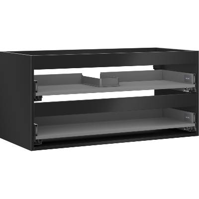 Box-A корпус на шкафче под мивка 100 см, 2 чекмеджета, черен мат - 91AX0-1000-470-2-71 (91AX0-1000-470-2-71)