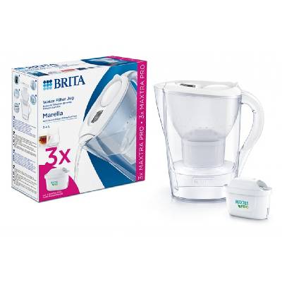 Filtračná kanvica Brita Marella 2,4 l biela Balenie obsahuje:: 3 ks