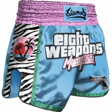8 Weapons Muay Thai šortky Miami Thai modrá/ružová
