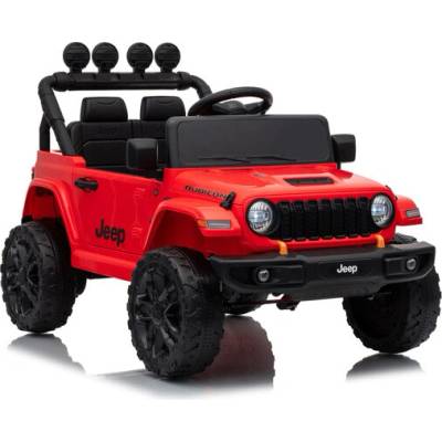 Lean Cars Jeep Rubicon DK-JWR558 24V Elektrické autíčko červená
