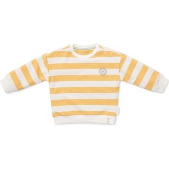 Little Dutch Бебешки суитшърт Little Dutch - Sunny Yellow Stripes, 80 cm, 9-12 м (CL24022007)