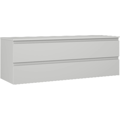 Mexen Orio шкаф за баня под умивалник 140 см с плот, 2 чекмеджета, сиво матово - 91A10-14047-2-BFFC62 (91A10-14047-2-BFFC62)