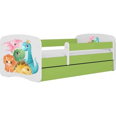 Kocot kids Babydreams dinosauři zelená bez šuplíků bez matrace