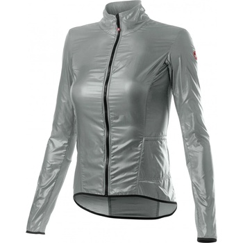 Castelli Дамско ветрозащитно яке за колоездене Castelli Women's Aria Shell Jacket Cycling jacket - Silver Grey (151-0318-0214)