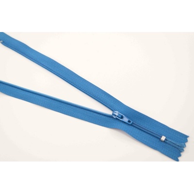 Nedeliteľný jemný plastový špirálový zips (veľkosť číslo 3) rôzne farby - dĺžka 12 cm - 60 cm 22 cm Kráľovská modrá 1