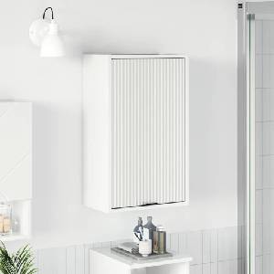 vidaXL Шкаф за баня Лъскаво бяло 39 x 23, 5 x 65 см (883388)