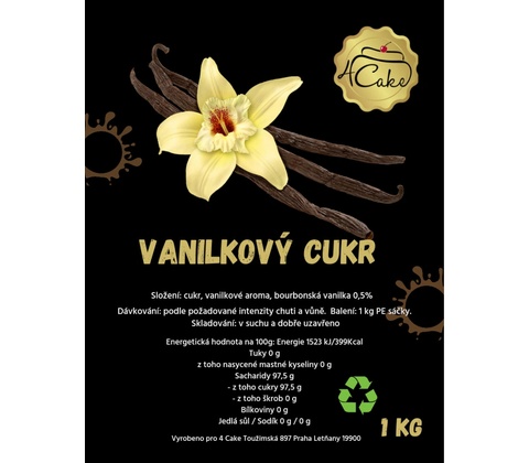 Dortis Vanilkový cukor 1 kg