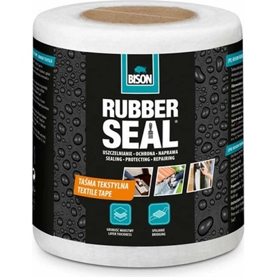 Bison Rubber Seal Textilná páska 10 cm x 10 m