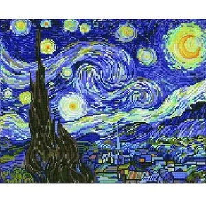 Diamond Dotz Diamond Dotz: Ван Гог, Звездна нощ - 51 x 40