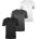 Donnay Мъжка тениска Donnay Three Pack V Neck T Shirt Mens - GreyM/CharM/Blk