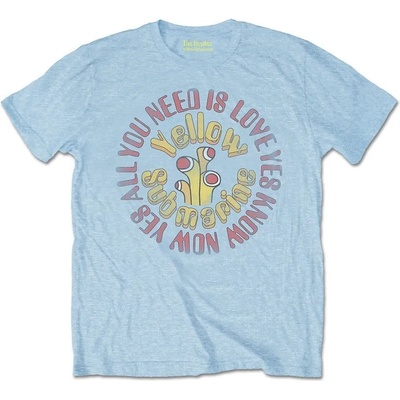 The Beatles Yellow Submarine All You Need Is Love Circle Vintage Light Blue XL Риза (YSTS12MLB04)