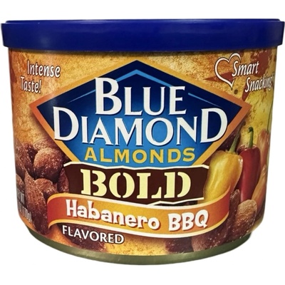 Blue Diamond pálivé mandle s příchutí Habanero chilli papričky a BBQ 170 g