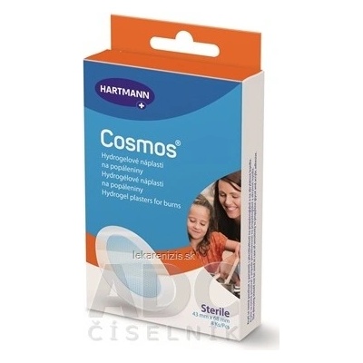 Cosmos Burns hydrogelové náplasti na popáleniny, sterilné 8 ks