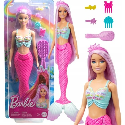 Barbie Mořská panna Panenka Dlouhé vlasy HRR00 – Zboží Dáma